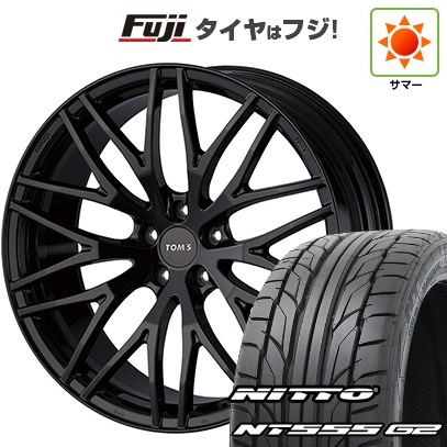 【パンク保証付き】【新品国産車用5穴114.3】 | 夏タイヤ ホイール4本セット | 245/35R19 | ニットー NT555 G2 | TOMS トムス(トヨタ車専用) TWF02 | 19インチ