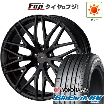 BluEarth - 【はち切れる引き請ける付き添い人】【新品国産車用5穴114.3】 | 夏タイア 車輪4本仕掛ける | 245/45R19 | 青碧地びた RV-03 | TOMS トムス(トヨタ車専用) TWF02 | 19in 夏タイヤ、ホイールセット-自動車