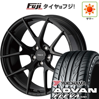 【新品国産車用5穴114.3】 | 夏タイヤ ホイール4本セット | 225/35R20 | ヨコハマ アドバン フレバV701 | TOMS トムス(トヨタ車専用) TWF03 | 20インチ
