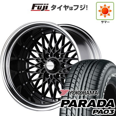 【新品】ハイエース200系 夏タイヤ ホイール4本セット 225/50R18 107/105H ヨコハマ PARADA PA03 ホワイトレター ファブレス ヴァローネ RM-6 2P 18インチ
