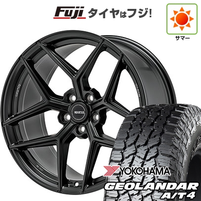 【新品国産車用 5穴114.3車】 夏タイア 車輪4本仕掛ける 235/60R18 ヨコハマ ジオランダー A/T4 G018 RBL OZ SPARCO FF3 18in タイヤ、ホイール-自動車
