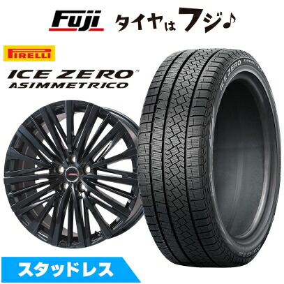 【新品】40系アルファード/ヴェルファイア用 スタッドレスタイヤ ホイール4本セット 245/45R20 アイスゼロアシンメトリコ MER-V (平座ナット) 20インチ