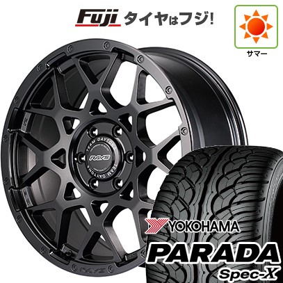 【新品】ランクル300 夏タイヤ ホイール4本セット 275/55R20 ヨコハマ PARADA Spec-X RAYS レイズ デイトナ M8 BLACK EDITION 20インチ