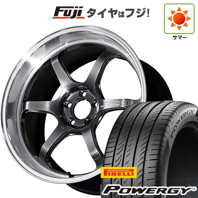 【新品国産車用 5穴100車】 夏タイヤ ホイール4本セット 225/40R18 ピレリ パワジー ヨコハマ アドバンレーシング R6 18インチ