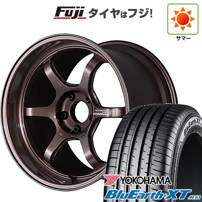 BluEarth - 【新品国産車用 5穴114.3車】 夏タイア 車輪4本仕掛ける 215/50R18 ヨコハマ 青碧地びた XT AE61 ヨコハマ アドバンレーシング R6 18in 夏タイヤ、ホイールセット-タイヤ、ホイール-車、バイク、自転車