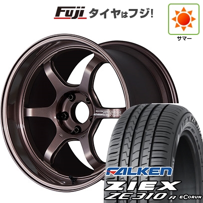 【新品国産車用 5穴114.3車】 夏タイヤ ホイール4本セット 225/50R18 ファルケン ジークス ZE310R エコラン(限定) ヨコハマ アドバンレーシング R6 18インチ