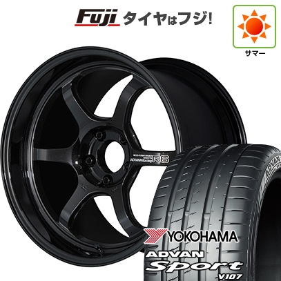 パンク保証付き 新品国産車用5穴114.3 | 夏タイヤ ホイール4本セット | 225/45R18 | アドバン スポーツ V107(限定) | ADVAN Racing R6 18インチ