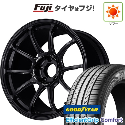 【新品国産車用5穴114.3】 | 夏タイヤ ホイール4本セット | 215/45R18 | グッドイヤー EfficientGrip Comfort(限定) | ADVAN Racing RZ-F2 18インチ