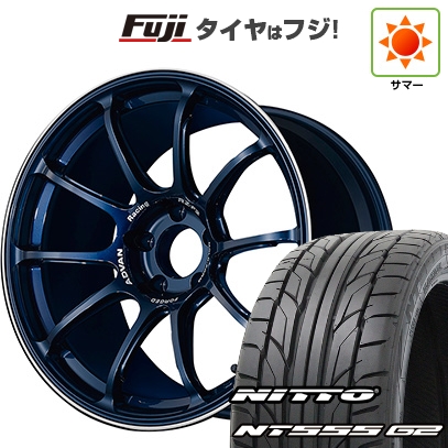 【パンク保証付き】【新品国産車用 5穴100車】 夏タイヤ ホイール4本セット 215/40R18 ニットー NT555 G2 ヨコハマ アドバンレーシング RZ-F2 18インチ