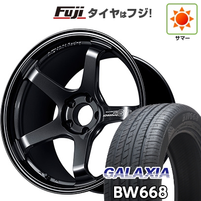 【新品国産車用5穴114.3】 | 夏タイア 車輪4本仕掛ける | 225/55R19 | ギャラクシア BW668(押さえる) | ヨコハマ アドバンレーシング GT ビヨンド | 8J 19in 車、バイク、自転車-自動車