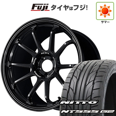 【パンク保証付き】【新品国産車用5穴114.3】 | 夏タイヤ ホイール4本セット | 245/45R19 | ニットー NT555 G2 | アドバンレーシング RZ-DF2 | 19インチ