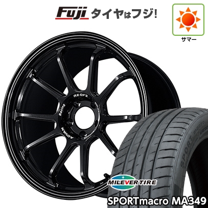【新品国産車用 5穴114.3車】 夏タイヤ ホイール4本セット 245/35R20 ミレバー スポーツマクロ MA349（限定） ヨコハマ アドバンレーシング RZ-DF2 20インチ