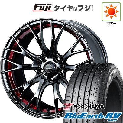 【パンク保証付き】【新品国産車用 5穴114.3車】 夏タイヤ ホイール4本セット 225/45R18 ヨコハマ ブルーアース RV-03 WEDS ウェッズスポーツ SA-20R 18インチ