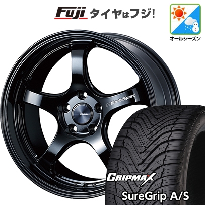 【新品国産車用5穴114.3】 | オールシーズンタイヤ ホイール4本セット | 225/40R18 | グリップマックス Sure Grip AS | WedsSport RN-05M 18インチ