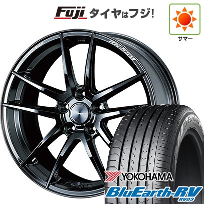 【パンク保証付き】【新品国産車用 5穴114.3車】 夏タイヤ ホイール4本セット 245/40R19 ヨコハマ ブルーアース RV-03 WEDS ウェッズスポーツ RN-55M 19インチ