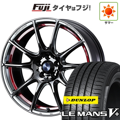 【新品国産車用5穴100】 | 夏タイヤ ホイール4本セット | 225/40R18 | ダンロップ ルマン V+(ファイブプラス) | WEDS ウェッズスポーツ SA-25R | 8.5J 18インチ