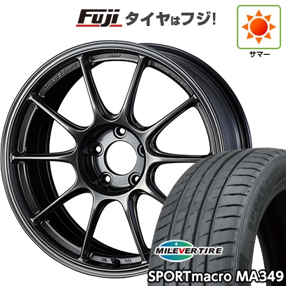 【新品国産車用5穴114.3】 | 夏タイヤ ホイール4本セット | 225/40R18 | ミレバー MA349 | WEDS ウェッズスポーツ TC-105X | 8.5J 18インチ