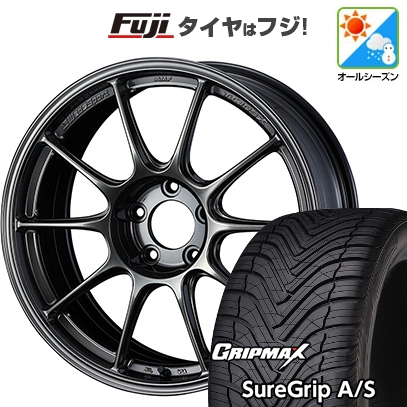新品国産車用 5穴114.3車 オールシーズンタイヤ ホイール4本セット 225/45R18 GRIP MAX シュアグリップ オールシーズン(限定) WEDSスポーツ TC-105X 18インチ