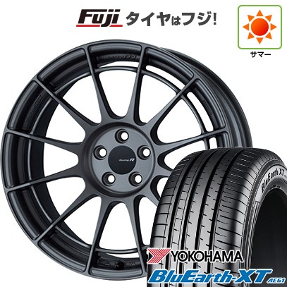 【新品国産車用 5穴114.3車】 夏タイヤ ホイール4本セット 225/50R18 ヨコハマ ブルーアース XT AE61 ENKEI エンケイ NT03 RR 18インチ