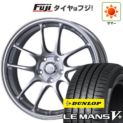 【新品国産車用 5穴114.3車】 夏タイヤ ホイール4本セット 225/45R18 ダンロップ ルマン V+(ファイブプラス) ENKEI エンケイ PF01 18インチ