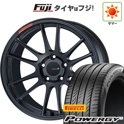 【新品国産車用5穴100】 | 夏タイヤ ホイール4本セット | 225/55R18 | ピレリ パワジー | ENKEI エンケイ Racing Revolution GTC01 RR | 8J 18インチ