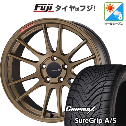 新品国産車用 5穴114.3車 オールシーズンタイヤ ホイール4本セット 215/50R18 GRIP MAX シュアグリップ オールシーズン ENKEI エンケイ GTC01 RR 18インチ