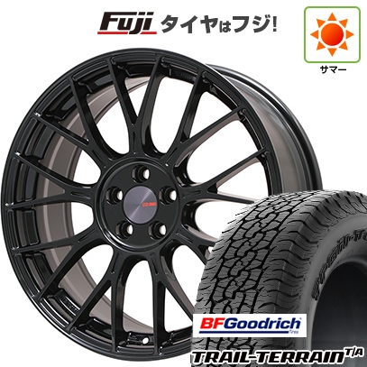 新品国産車用 5穴114.3車 夏タイア 車輪4本仕掛ける 225/60R18 BF好ましい金持ち トレールテレーンT/A ORBL ENKEI エンケイ PFM1 フジ一風変わった色つや 18in 車、バイク、自転車-夏タイヤ、ホイールセット-自動車