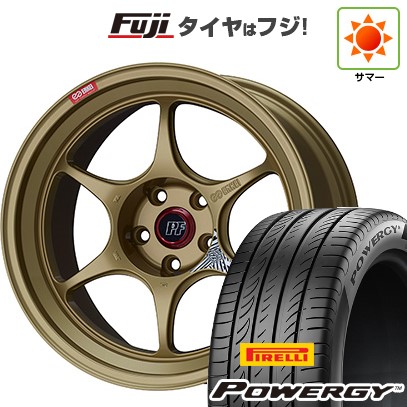 PIRELLI - 【新品国産車用 5穴114.3車】 夏タイア 銀輪4本仕かける 225/40R19 ピレリ パワジー ENKEI エンケイ PF06 19in