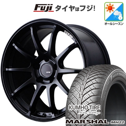 【新品国産車用5穴114.3】 | オールシーズンタイヤ ホイール4本セット | 225/65R17 | マーシャル MH22(限定) | SSR GT GTV02 | 7J 17インチ