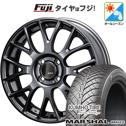 【新品国産車用5穴114.3】 | オールシーズンタイヤ ホイール4本セット | 225/65R17 | マーシャル MH22(限定) | SSR GT GTV04 | 7J 17インチ