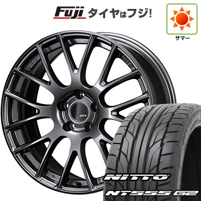 【パンク保証付き】【新品国産車用 5穴114.3車】 夏タイヤ ホイール4本セット 245/40R19 ニットー NT555 G2 SSR GT GTV04 19インチ