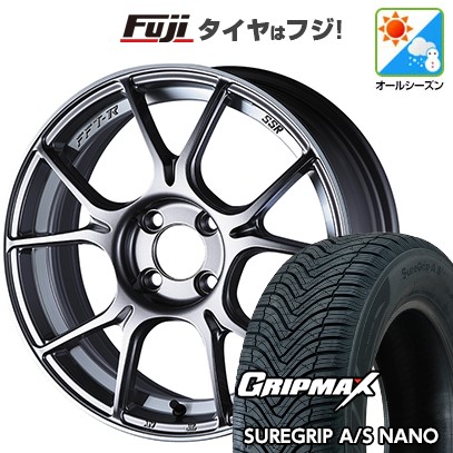 新品国産車用 4穴100車 オールシーズンタイヤ ホイール4本セット 185/60R16 グリップマックス シュアグリップ オールシーズン ナノ(限定) SSR GT GTX02 16インチ