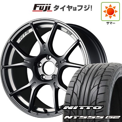 【パンク保証付き】【新品国産5穴114.3車】 夏タイヤ ホイール4本セット 245/45R19 ニットー NT555 G2 SSR GT GTX02 19インチ | NT