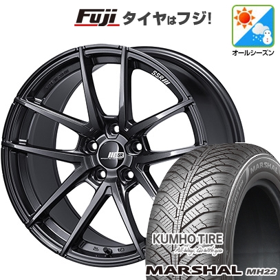新品国産車用 5穴114.3車 オールシーズンタイヤ ホイール4本セット 235/55R18 マーシャル MH22(限定) SSR ライナー タイプ10モノブロック 18インチ