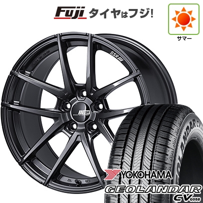GEOLANDAR - 【新品国産車用5穴114.3】 | 夏タイア 車輪4本仕掛ける | 235/55R19 | ヨコハマ ジオランダー CV G058 | SSR ラインドライヴ 手あい10モノ立ちはだかる | 8J 19in 夏タイヤ、ホイールセット-タイヤ、ホイール-自動車