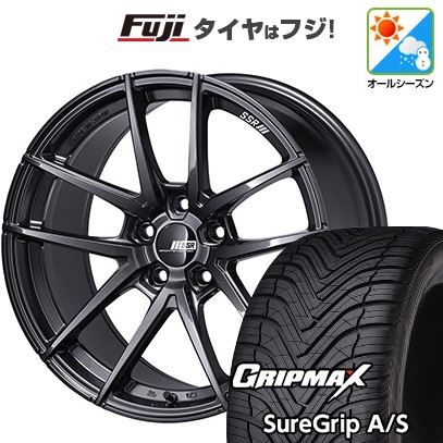 新品国産車用 5穴100車 オールシーズンタイヤ ホイール4本セット 225/55R18 GRIP MAX シュアグリップ A/S(限定) SSR ライナー タイプ10モノブロック 18インチ