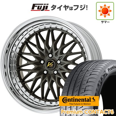 【新品国産車用 5穴114.3車】 夏タイヤ ホイール4本セット 245/40R21 コンチネンタル コンチ プレミアムコンタクト6(特価限定) WORK ワーク VS VS-XV 21インチ