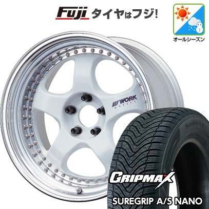 新品国産車用 4穴100車 オールシーズンタイヤ ホイール4本セット 185/60R16 GRIP MAX シュアグリップ A/S ナノ(限定) WORK ワーク マイスター S1 3P 16インチ