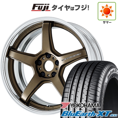 【新品国産車用 5穴114.3車】 夏タイヤ ホイール4本セット 225/50R18 ヨコハマ ブルーアース XT AE61 WORK ワーク エモーション T5R 2P 18インチ