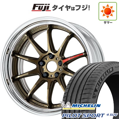 新品 40系アルファード/ヴェルファイア用 夏タイヤ ホイール4本セット 245/45R20 パイロット スポーツ4 SUV WORK エモーション ZR10 2P ステップリム 20インチ