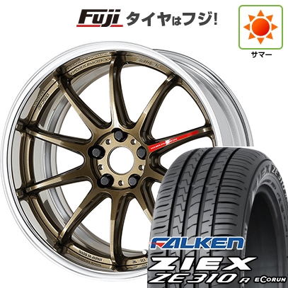 新品国産車用 5穴100 夏タイヤ ホイール4本セット 215/40R18 ファルケン ジークス ZE310R エコラン(限定) WORK エモーション ZR10 2P フルリバースリム 18インチ