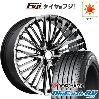 パンク保証付き 新品国産車用5穴114.3 | 夏タイヤ ホイール4本セット | 225/55R19 | ブルーアース RV-03 | WALD ヴァルド ジェニュインライン F-001 | 19インチ