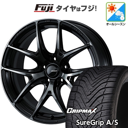 【新品国産車用5穴114.3】 | オールシーズンタイヤ ホイール4本セット | 225/40R18 | グリップマックス Sure Grip AS | WedsSport SA-01R 18インチ