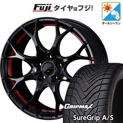 【新品国産車用5穴114.3】 | オールシーズンタイヤ ホイール4本セット | 235/60R18 | グリップマックス Sure Grip AS | ノヴァリス ローグ UY 18インチ
