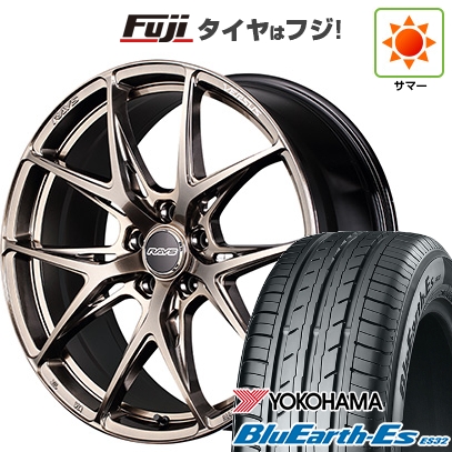 【新品国産車用5穴114.3】 | 夏タイヤ ホイール4本セット | 225/40R18 | ブルーアース ES32 | RAYS VV21S (XIJ) 18インチ