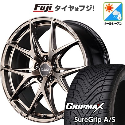 【新品国産車用 5穴114.3車】 オールシーズンタイヤ ホイール4本セット 225/45R18 GRIP MAX シュアグリップ A/S(限定) RAYS ベルサス CC VV21S (XIJ) 18インチ