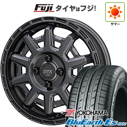 夏タイヤ、アルミ4本セット ガンメタリック 155/55R14