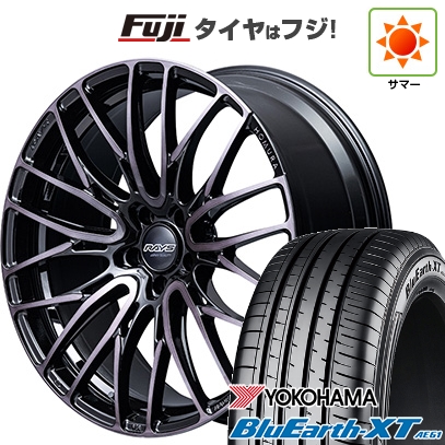 【新品国産車用 5穴114.3車】 夏タイヤ ホイール4本セット 225/50R18 ヨコハマ ブルーアース XT AE61 RAYS レイズ ホムラ 2X10BD BLACK CLEAR EDITION 18インチ
