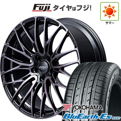 【新品国産車用 5穴100車】 夏タイヤ ホイール4本セット 225/35R19 ヨコハマ ブルーアース ES32 RAYS レイズ ホムラ 2X10BD BLACK CLEAR EDITION 19インチ