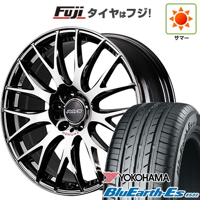 【新品国産車用5穴114.3】 | 夏タイヤ ホイール4本セット | 225/40R18 | ブルーアース ES32 | ホムラ 2X9Plus JET BLACK EDITION IV 18インチ